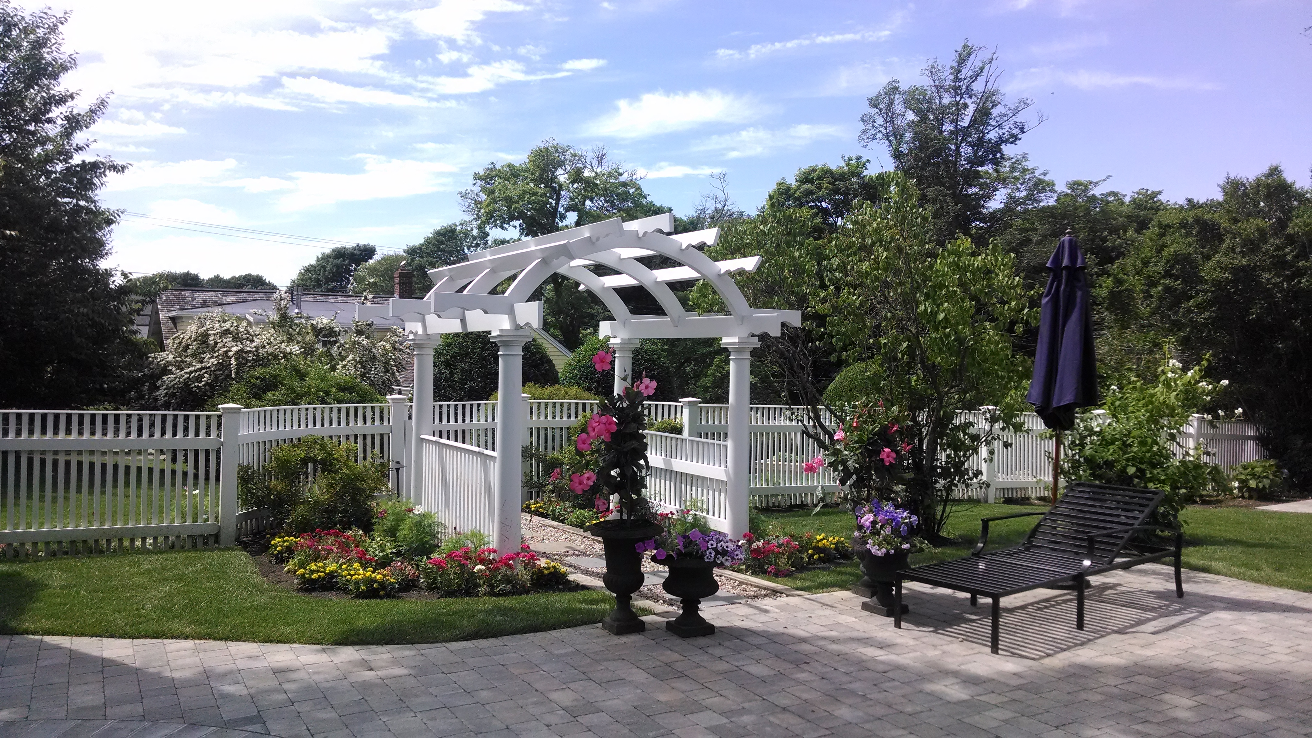 Custom Cape Cod Arbor | Installed by Eagle Fence
