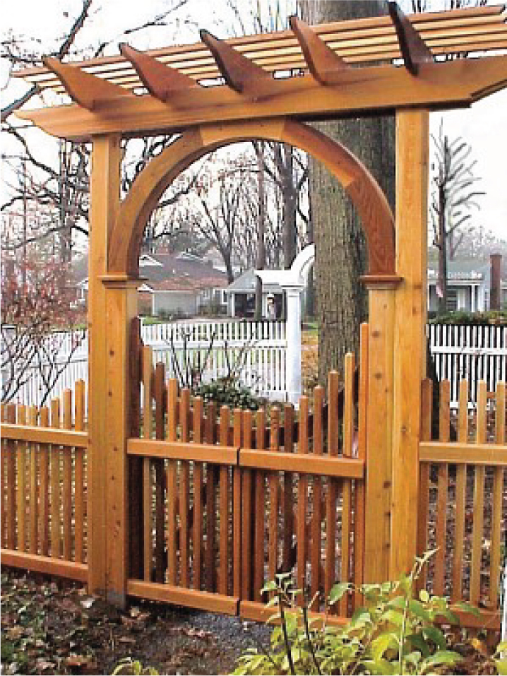 Wooden Garden Arbors custom made out of Western Red Cedar ...