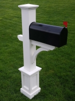 All AZEK Mailbox Post Sleeve Kit with recessed panel base