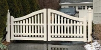 Unique Variation of a Sag Harbor Convex design driveway gate