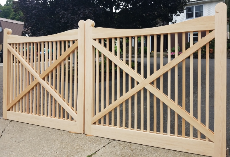 Customer Designed Cedar Entry gate