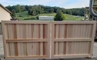 Simple Design Cedar Driveway Gate