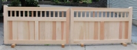 Custom Cedar Driveway Gate