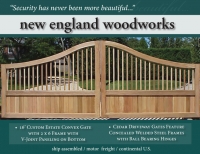 Sag Harbor Convex Cedar Driveway Gate