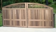 South Hampton Convex Wooden Driveway Gate (A)