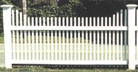 Scalloped Pyramid Picket Fence