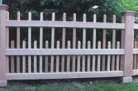 Staggered Pyramid Picket Fence