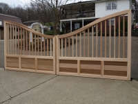 Custom Wooden Driveway Gate