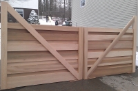 Architect's Design for Custom Cedar Entry Gate