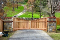 Customer's Concave/Convex Driveway Gate Design