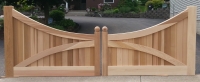 Azek Hybrid Trimmed Cedar Driveway Gate